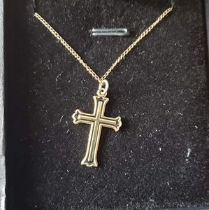 2 for 1 gold & silver cross pendants